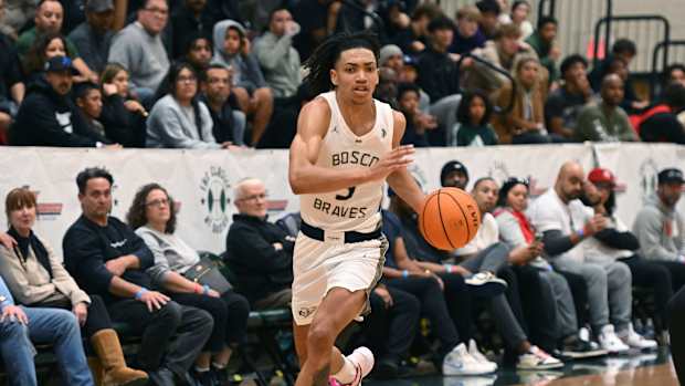 California boys high school basketball" St. John Bosco vs. Eastvale Roosevelt from December 31, 2023.
